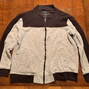 Mens’ Gray/Black Nick Danger Zippered Jacket (Size: L)